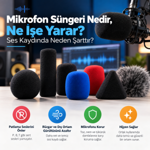 Podcast Stüdyoları İçin Akustik ve Mikrofon Süngeri Seçimi Nasıl Olmalıdır?